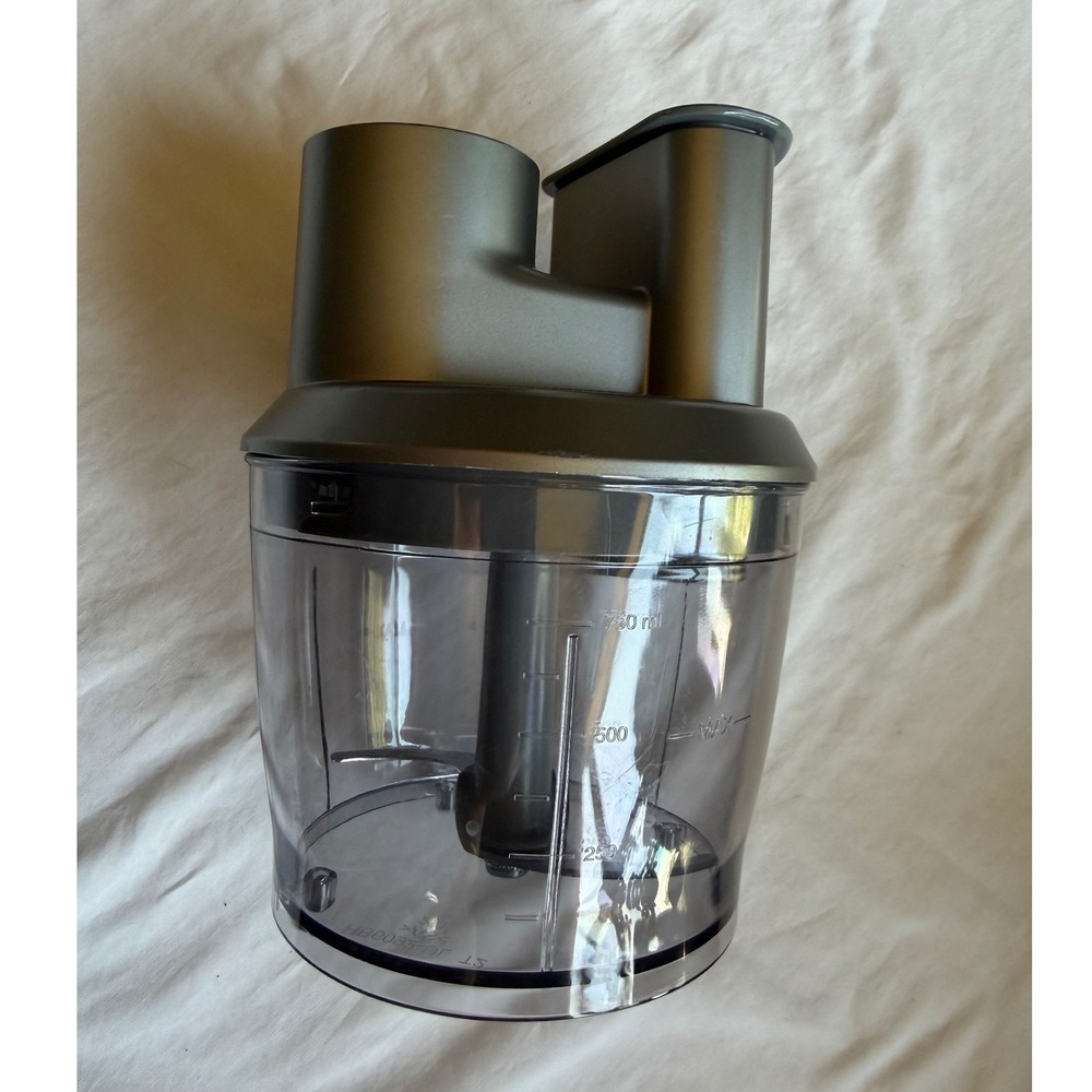 Cuisinart HB6092-UL 4-Cup Food Processor Attachment Gunmetal Grey Clear Bowl